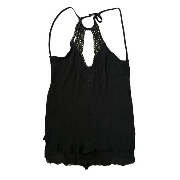 Pins & Needles UO black semi-sheer backless tank top size M - Picture 12 of 12